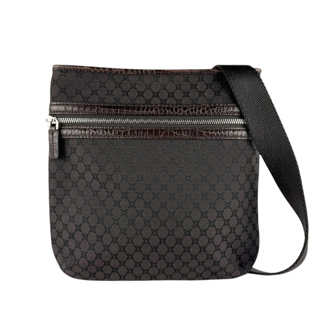 Celine Crossbody Bag Canvas Brown